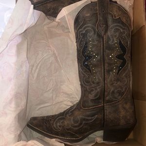 Laredo Women's Snake Underlay Western Boots